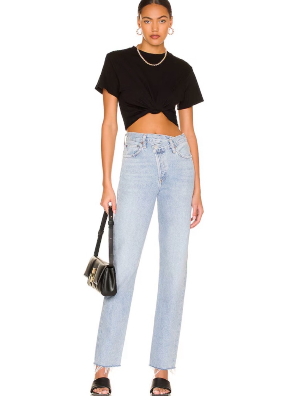 AGOLDE criss cross jeans